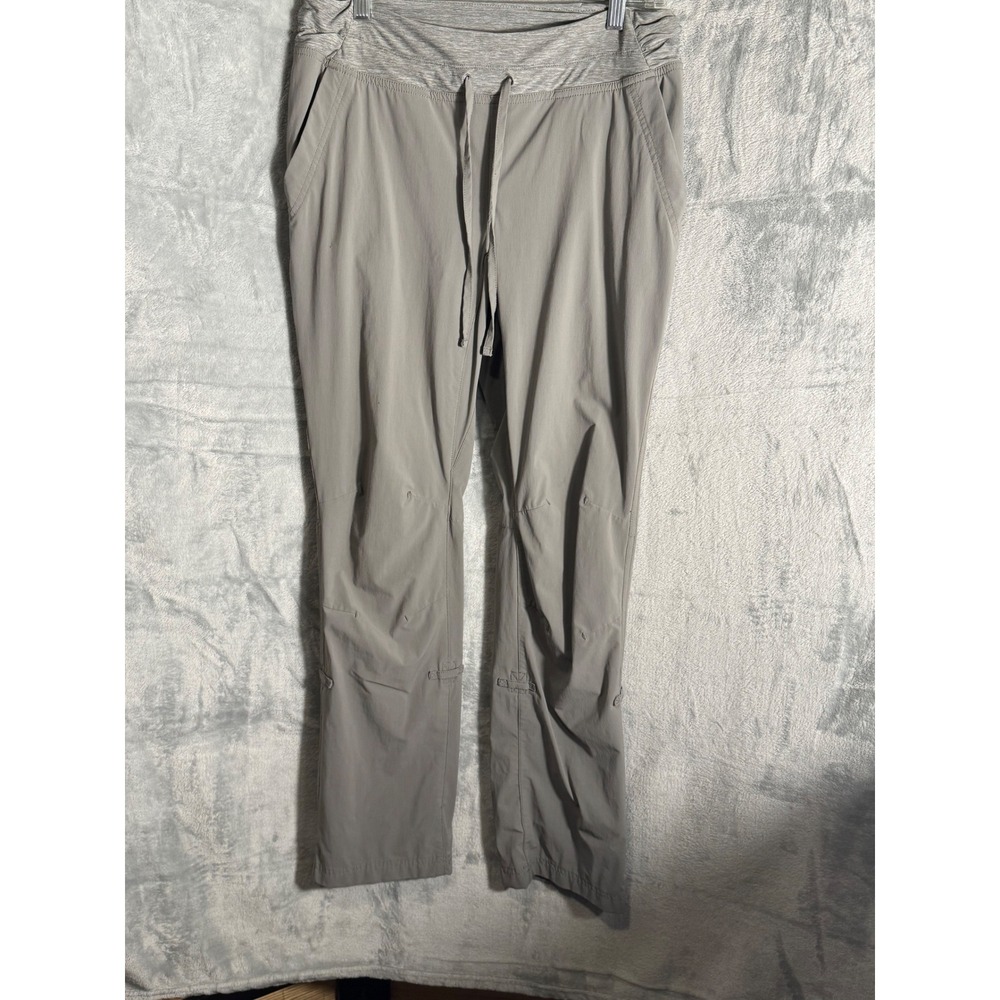 Womens Duluth trading co. Gray Ripstop Hiking Pants Roll Up Hem Drawstring